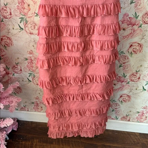 V. Chapman Fiorenza Midi Dress in Dusty Cedar - Picture 5 of 11